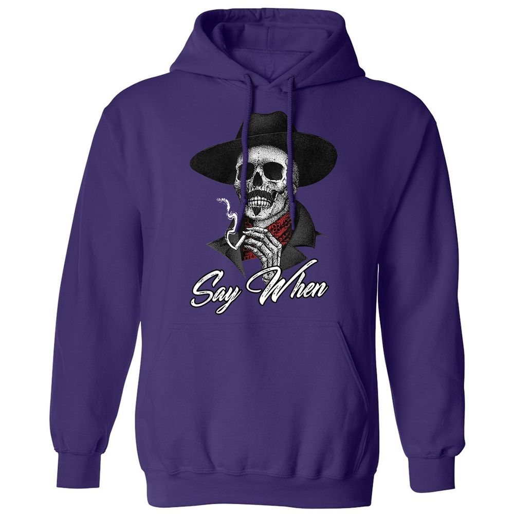 Classic Unisex Hoodie - 5P7BWHL4 - Purple - 6