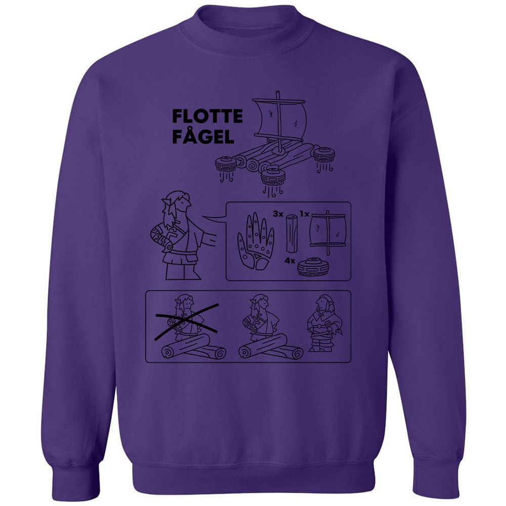 Flotte Fagel Classic Unisex Sweatshirt - Purple - 6