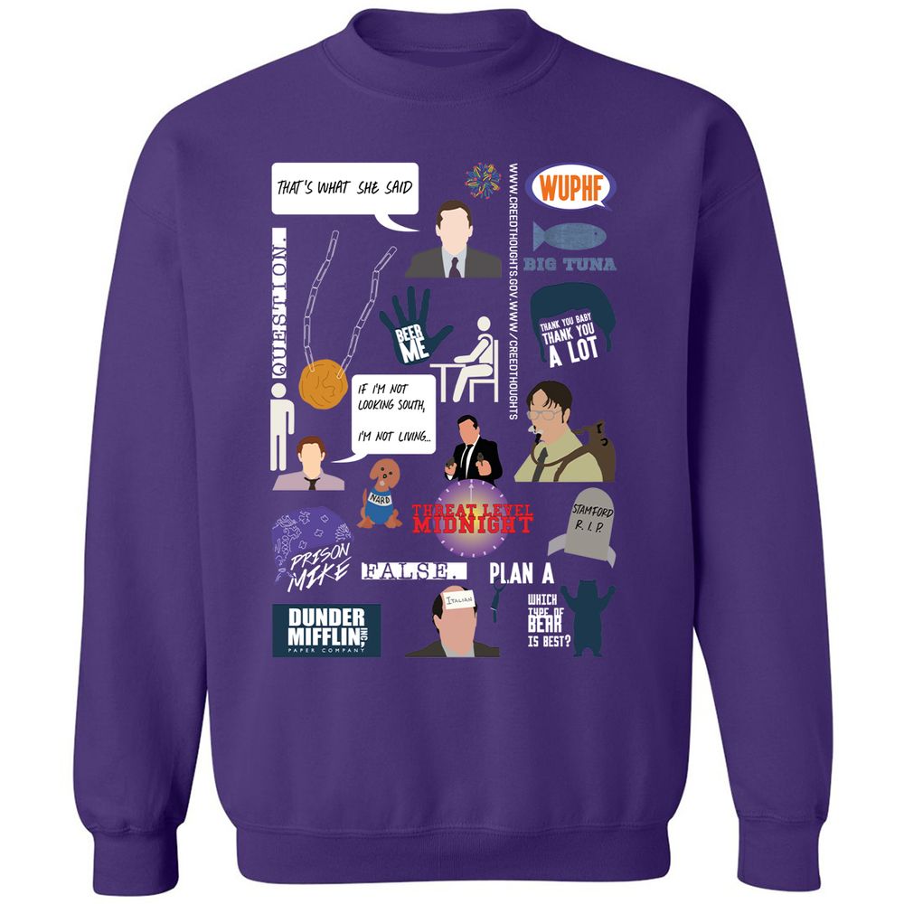 Classic Unisex Sweatshirt - US51S2JT - Purple - 6