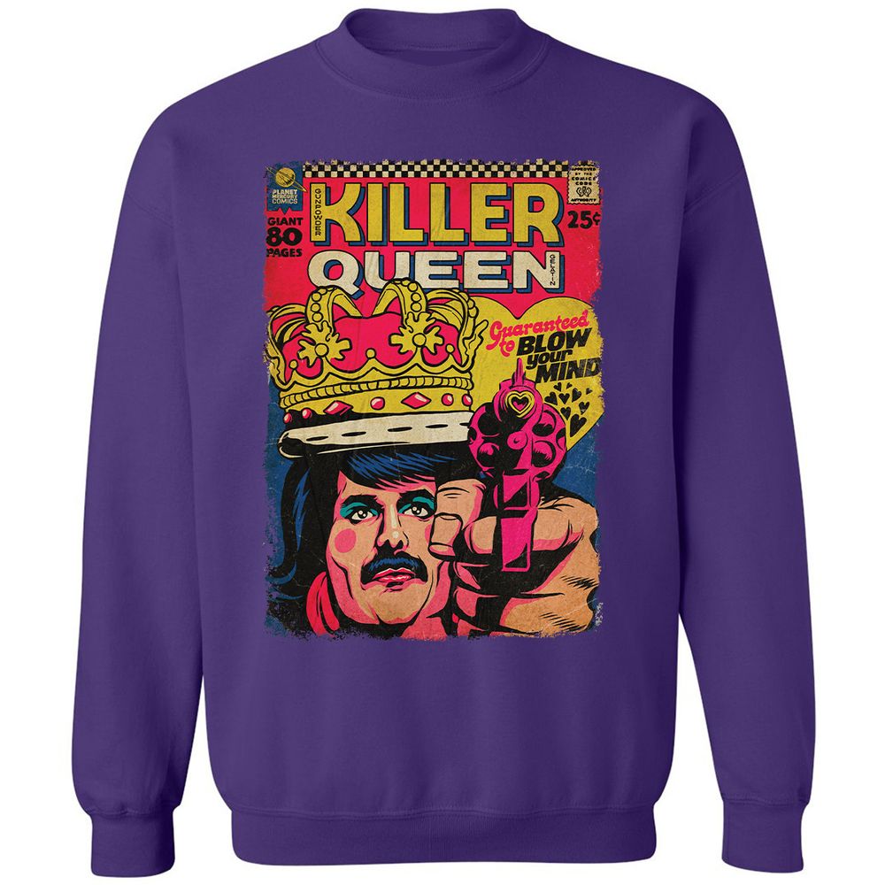 Classic Unisex Sweatshirt - GQV7V27Y - Purple - 6