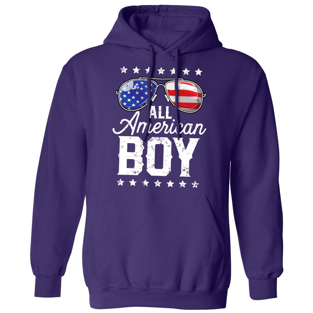 Classic Unisex Hoodie - 7YL5B5E4 - Purple - 6