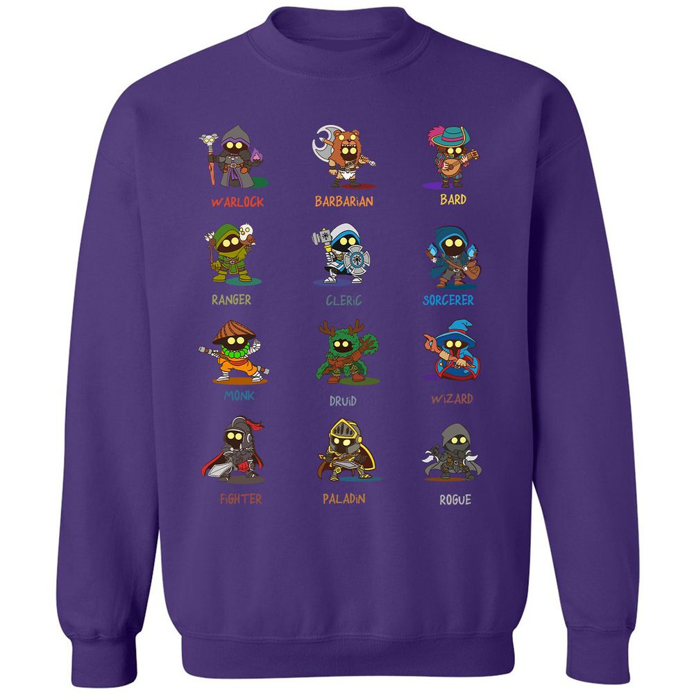Classic Unisex Sweatshirt - F48C1KBY - Purple - 6
