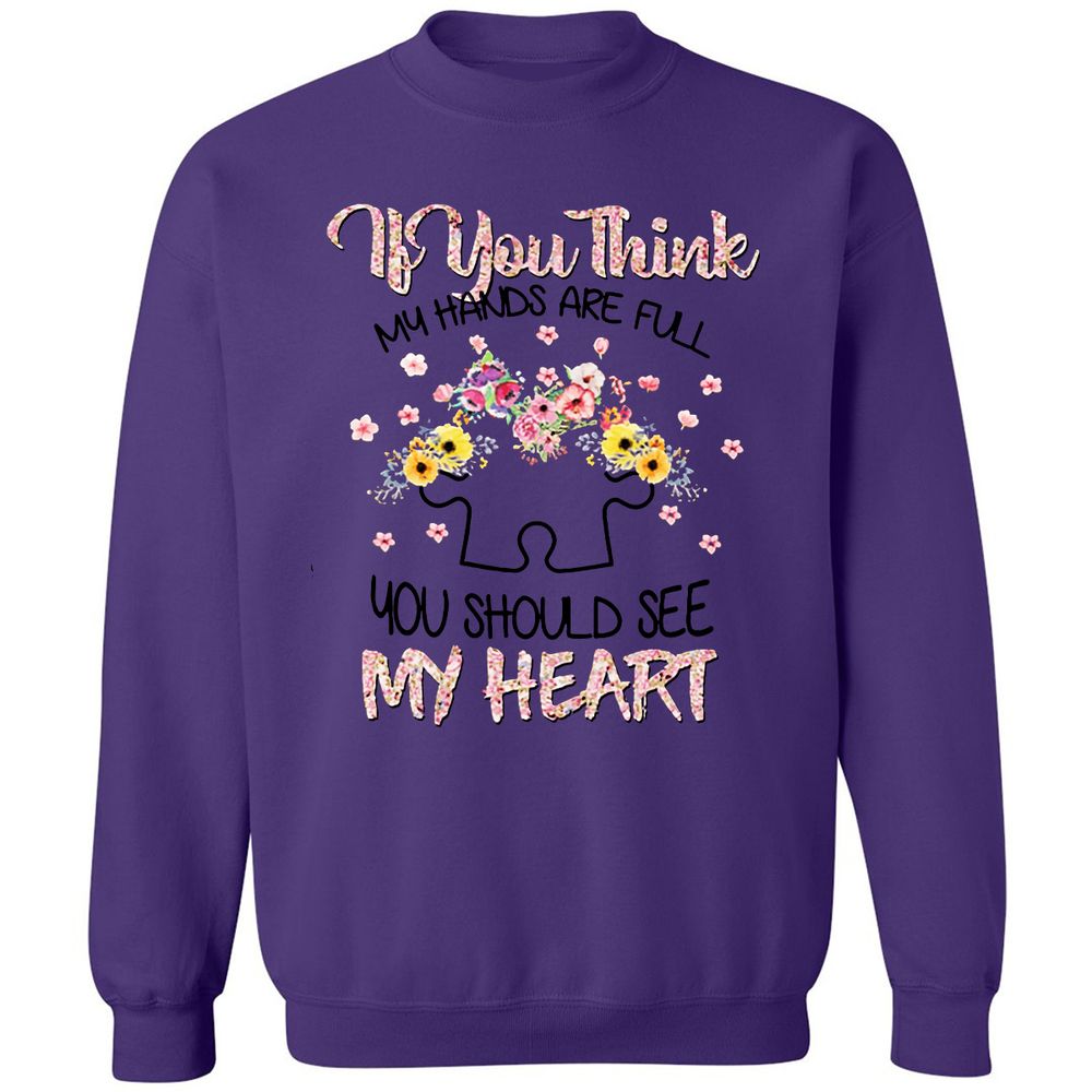 Classic Unisex Sweatshirt - A7D1E9WD - Purple - 6