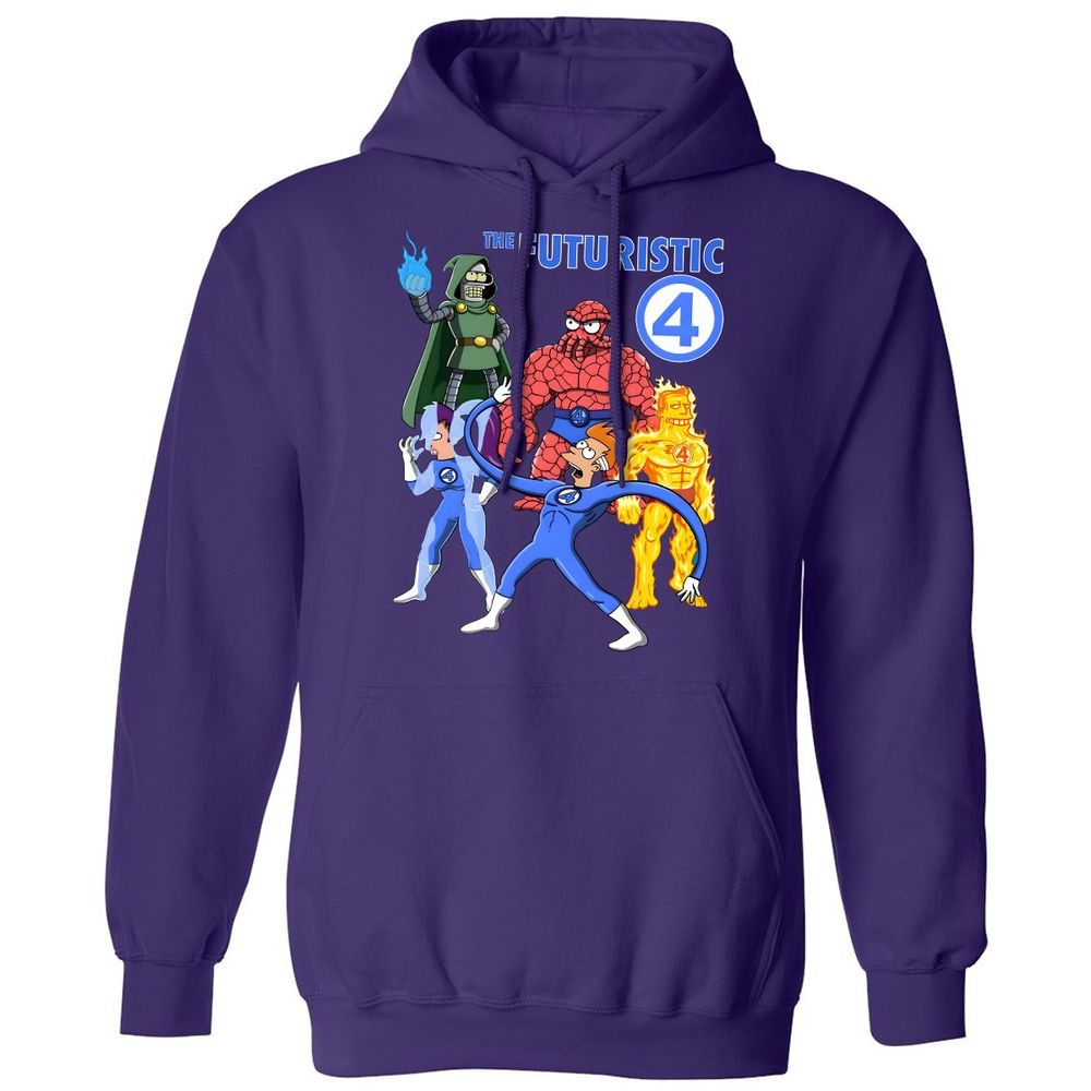 Classic Unisex Hoodie - KR1G7REW - Purple - 6
