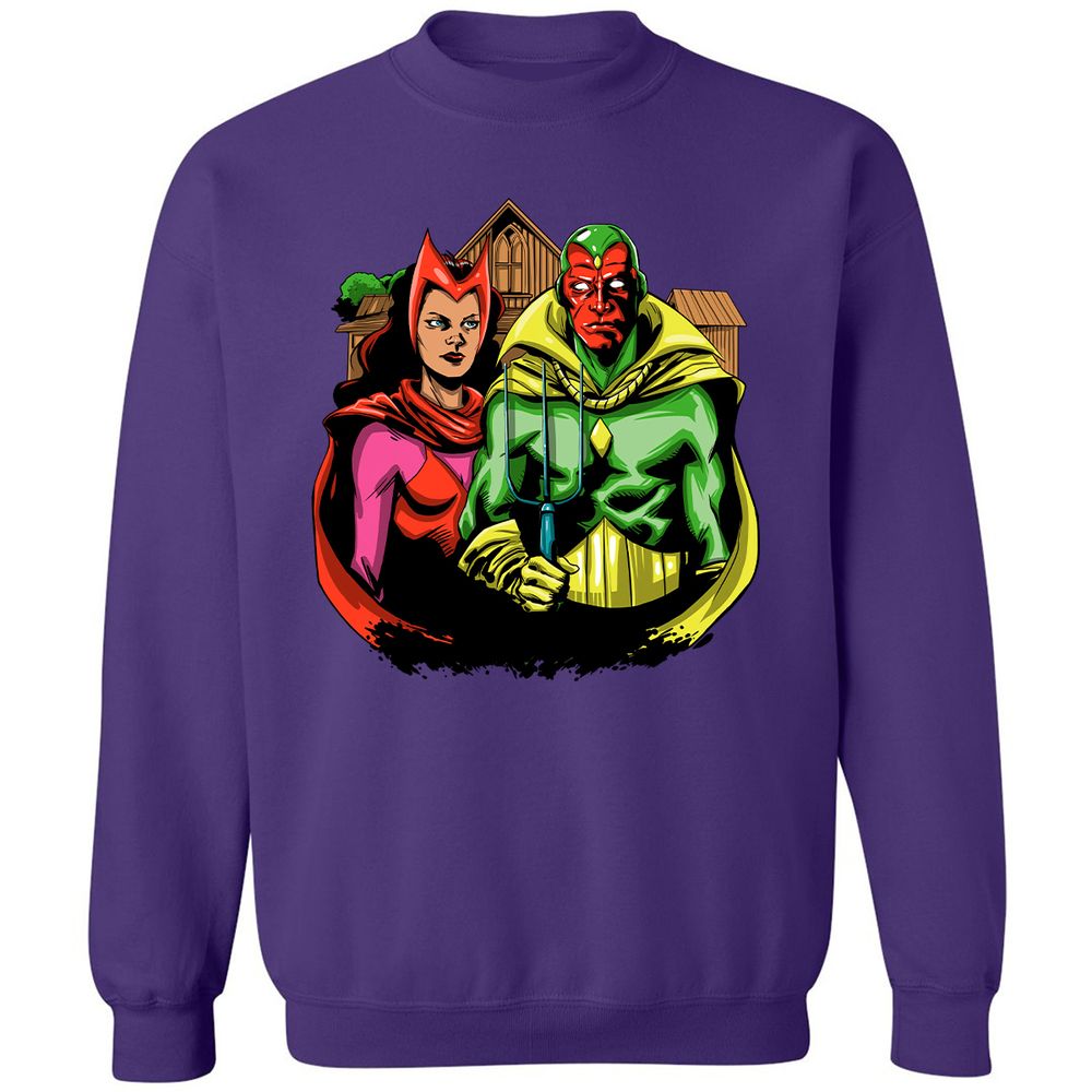 Classic Unisex Sweatshirt - 9W2M5JM7 - Purple - 6