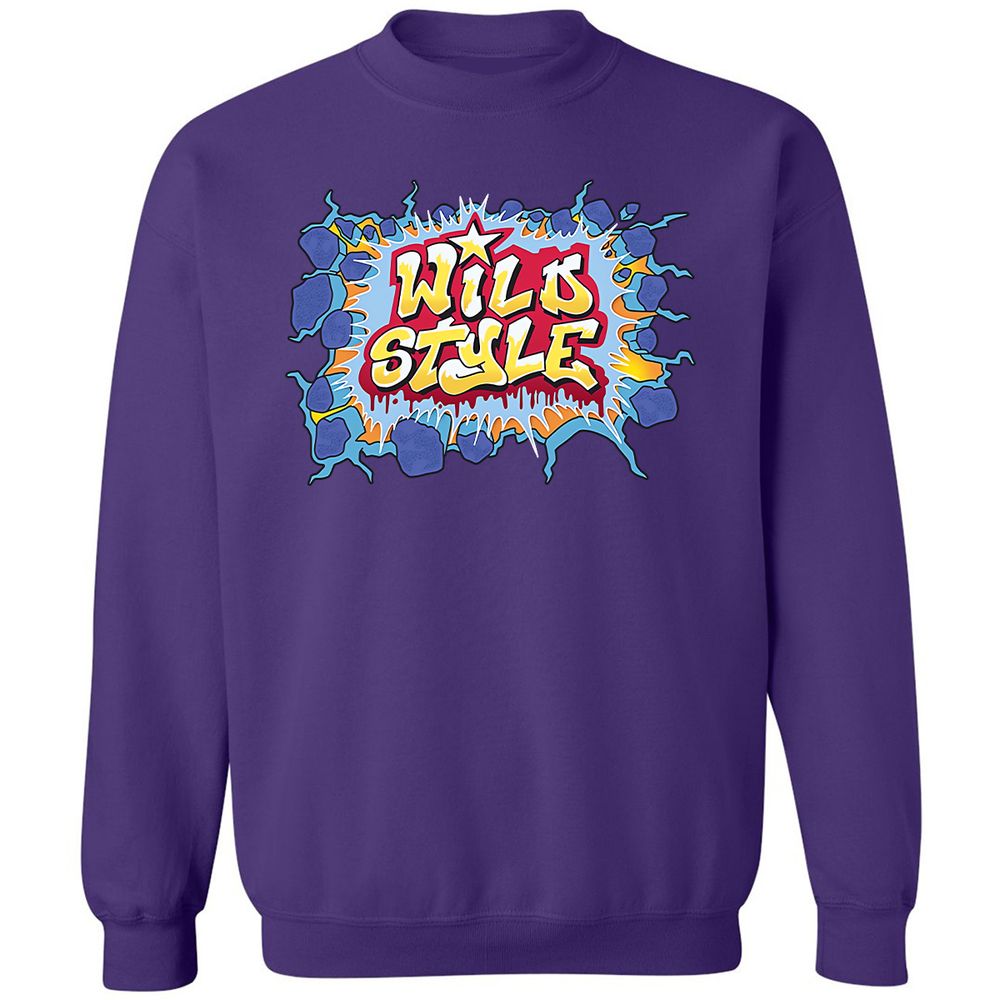 Classic Unisex Sweatshirt - Black - Purple - 6