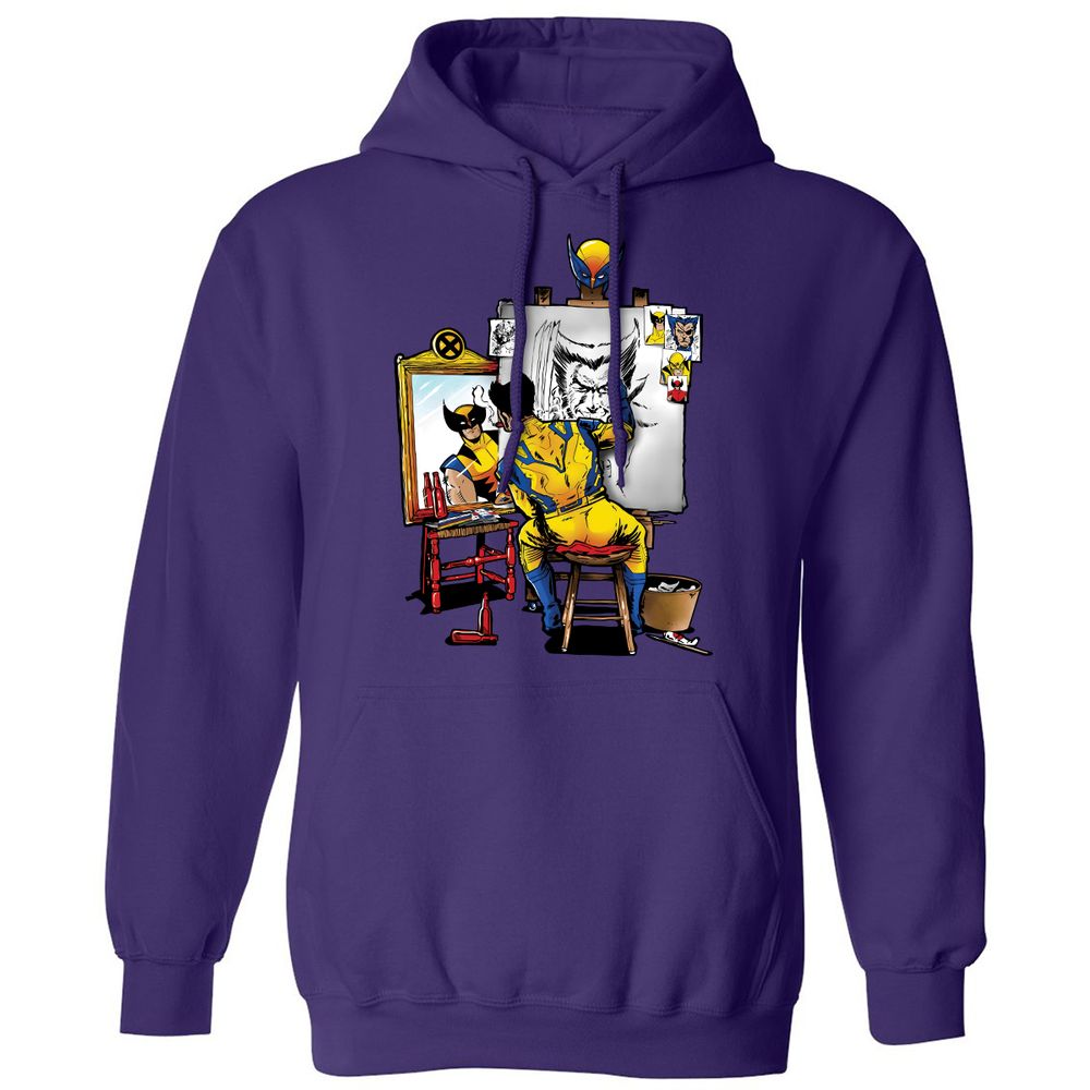 Classic Unisex Hoodie - 2Q436JVQ - Purple - 6