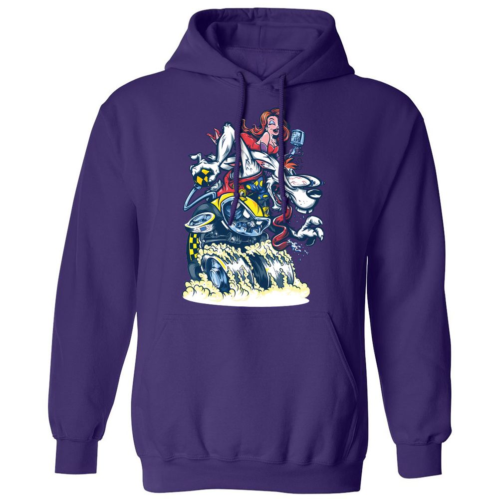 Classic Unisex Hoodie - 8HXS59MB - Purple - 6