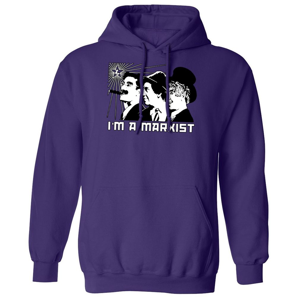 Classic Unisex Hoodie - LBX1Q1WH - Purple - 6