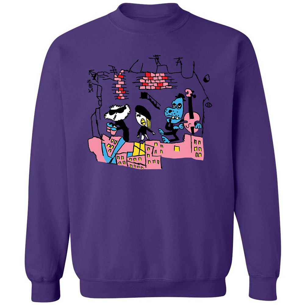 Classic Unisex Sweatshirt - YUB7WH7H - Purple - 6