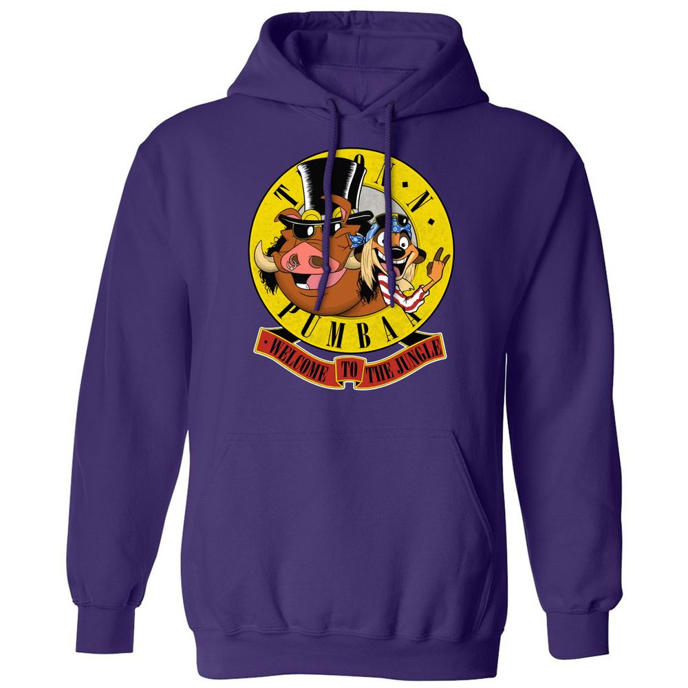 Classic Unisex Hoodie - Black - Purple - 6