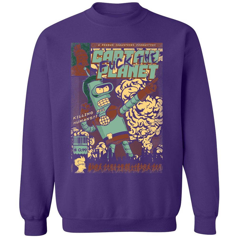 Classic Unisex Sweatshirt - VSURFF44 - Purple - 6