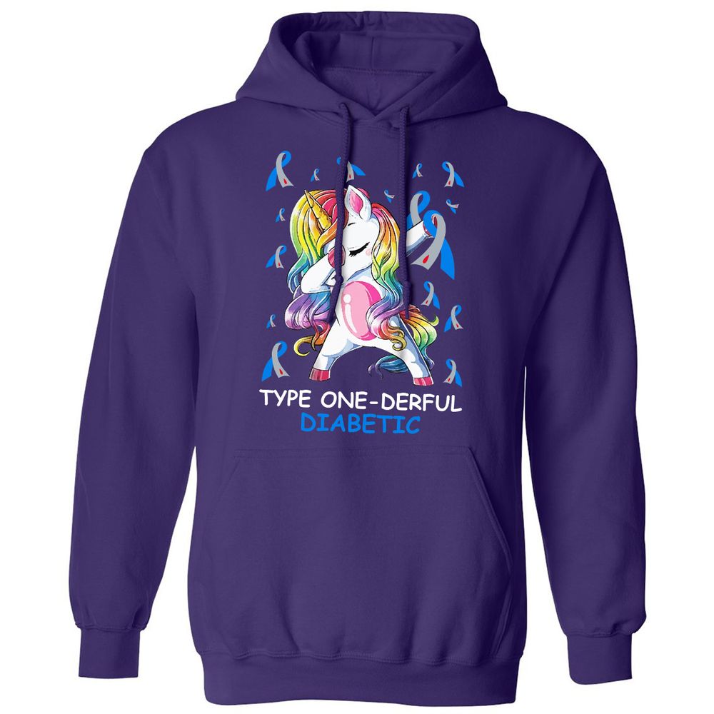 Classic Unisex Hoodie - YZHD41LQ - Purple - 6
