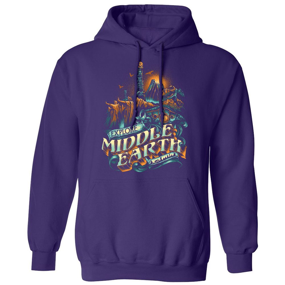 Classic Unisex Hoodie - HR9U4RUZ - Purple - 6