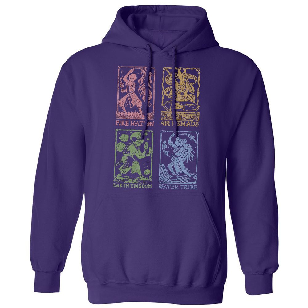 Classic Unisex Hoodie - BQT3B62F - Purple - 6