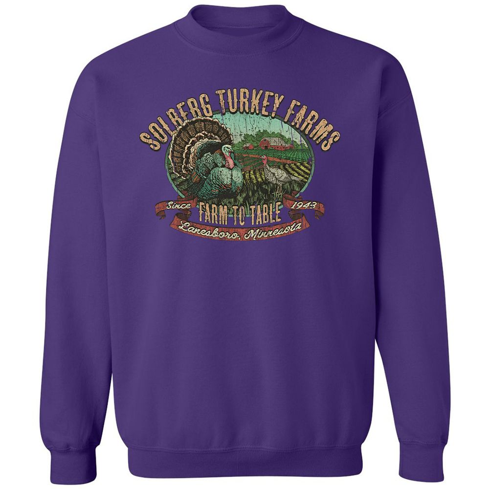 Vintage Turkey Farm Thanksgiving - Purple - 6