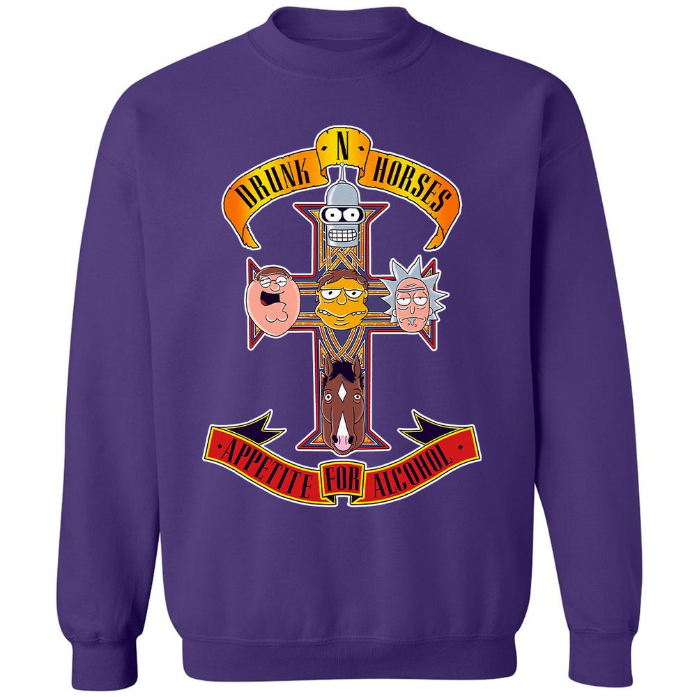 Classic Unisex Sweatshirt - GK67TS2W - Purple - 6