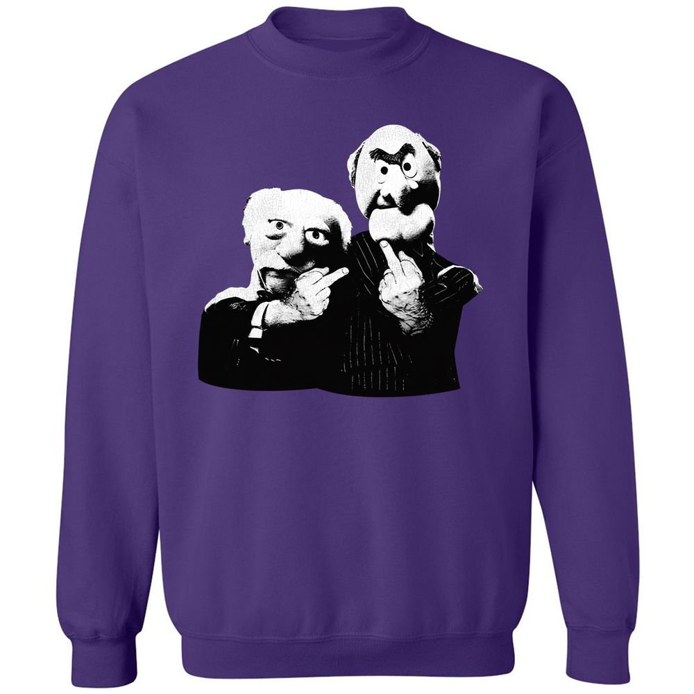 Statler and Waldorf Middle Finger - Purple - 6