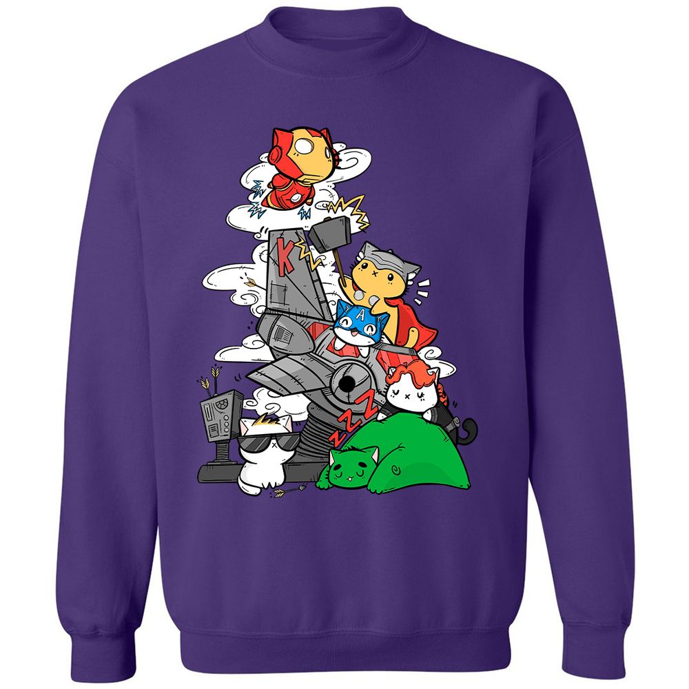 Classic Unisex Sweatshirt - 3JYE1H9U - Purple - 6
