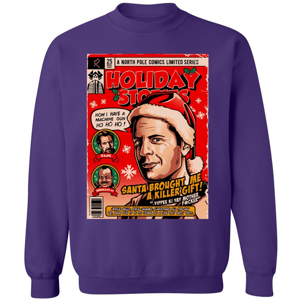 Classic Unisex Sweatshirt - QM6HP2PY - Purple - 6
