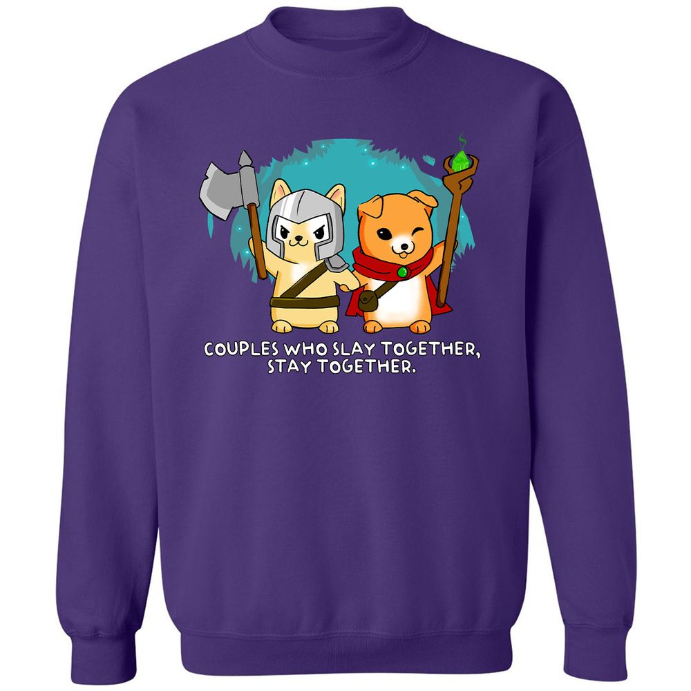 Classic Unisex Sweatshirt - QGJH8CY7 - Purple - 6
