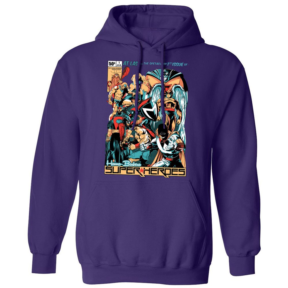 Classic Unisex Hoodie - Black - Purple - 6