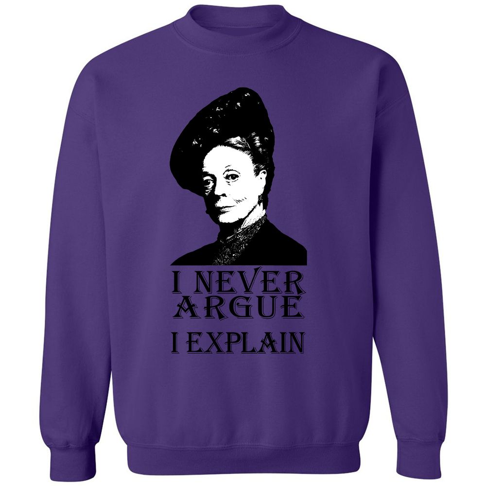 I never argue - Purple - 6