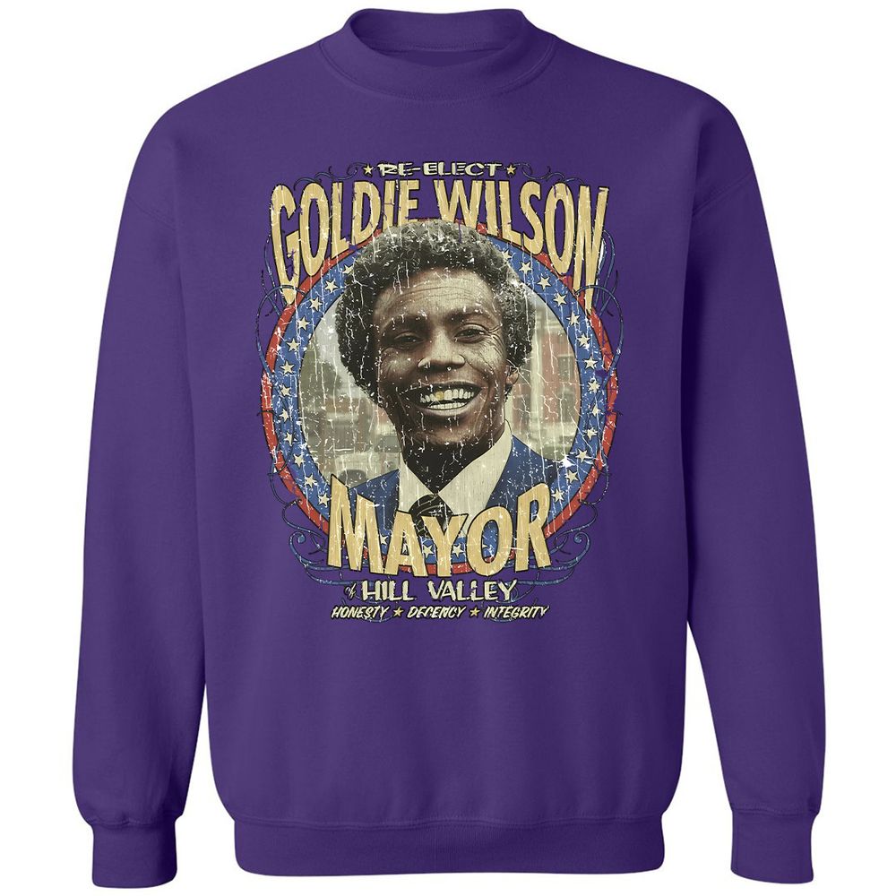 Re-Elect Mayor Goldie Wilson - Purple - 6