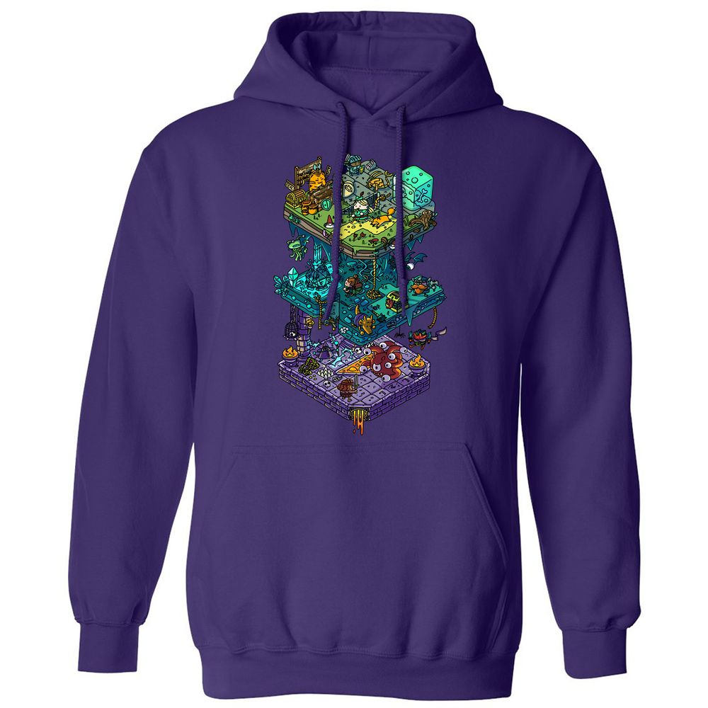 Classic Unisex Hoodie - XFD669KP - Purple - 6