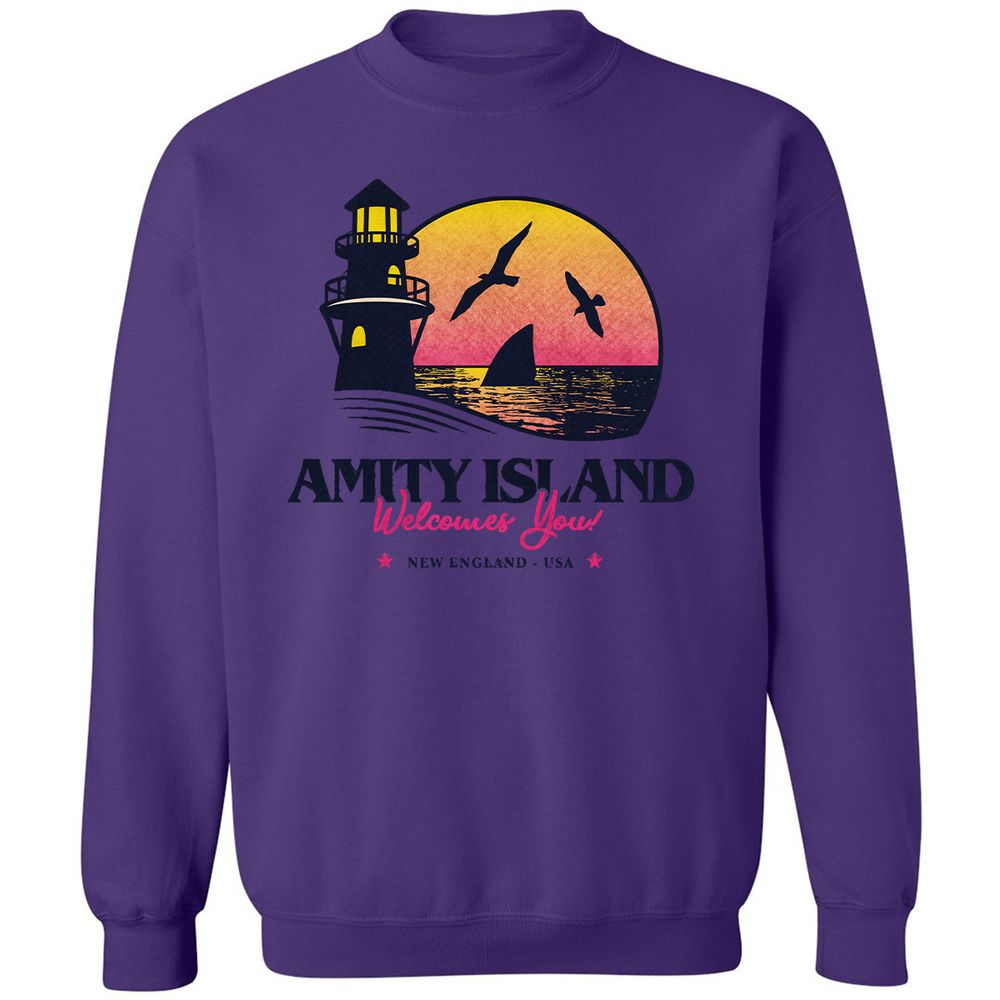Classic Unisex Sweatshirt - 2GZ8FV1J - Purple - 6