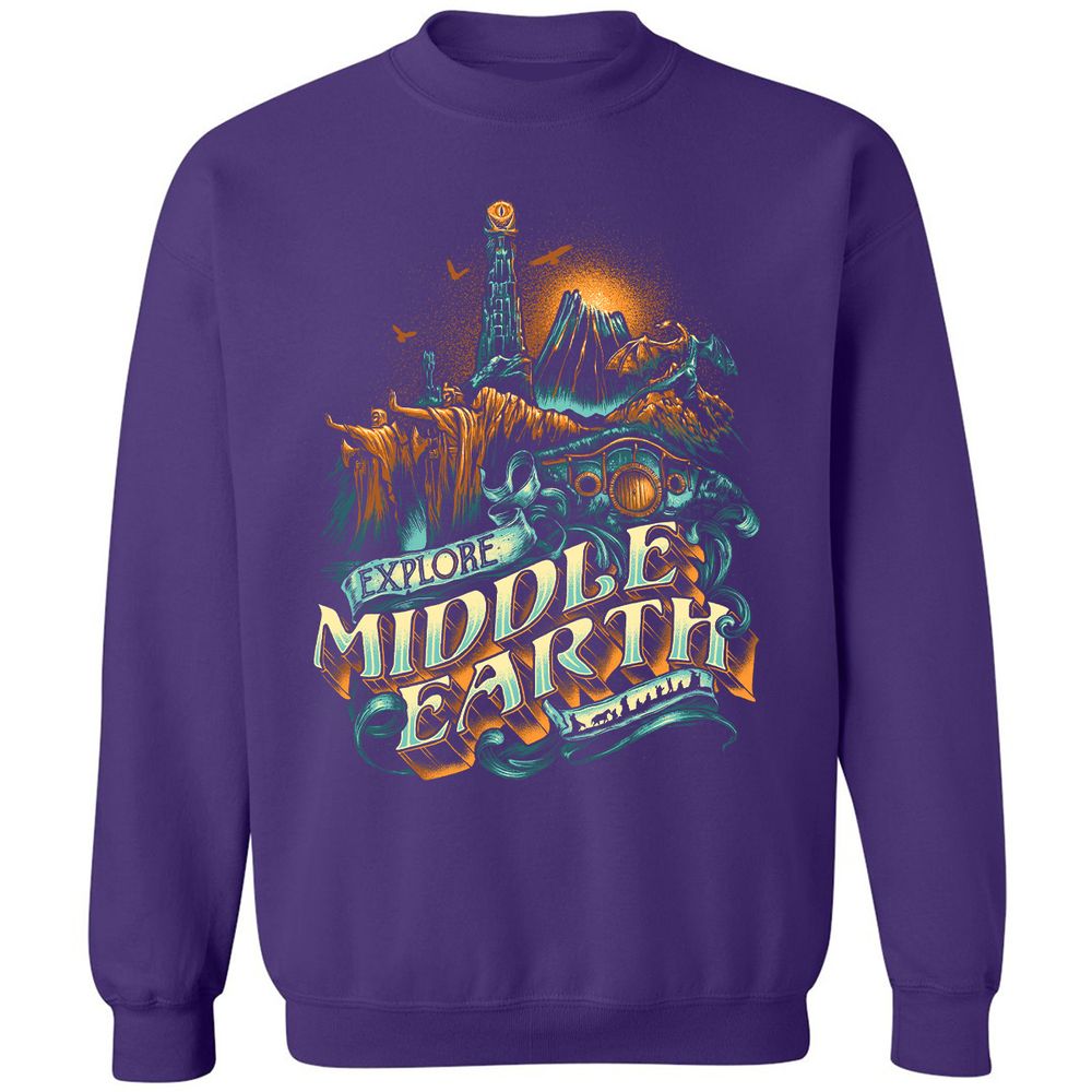 Classic Unisex Sweatshirt - KTCUDV19 - Purple - 6