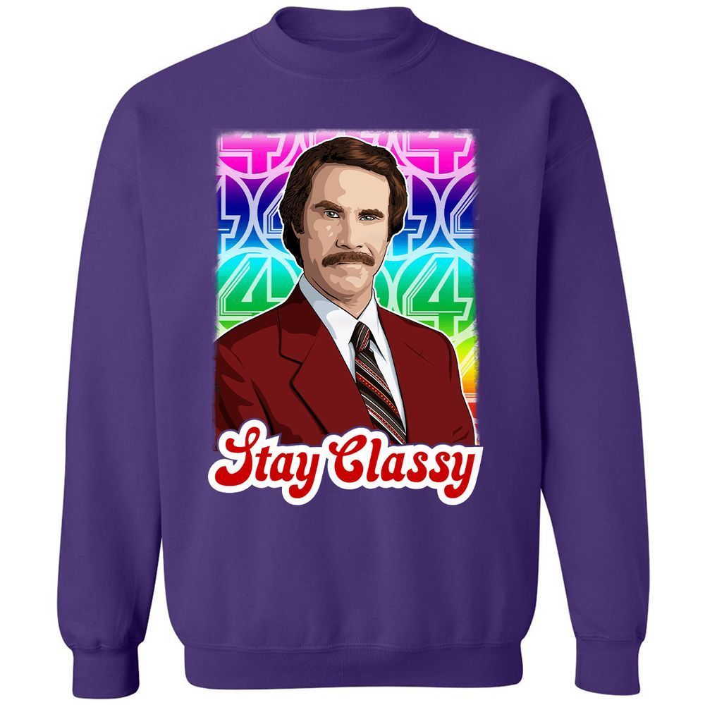 Classic Unisex Sweatshirt - 81ZPFNSV - Purple - 6
