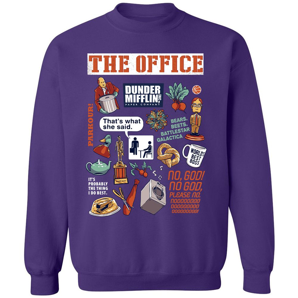 Classic Unisex Sweatshirt - B1LWPFDH - Purple - 6