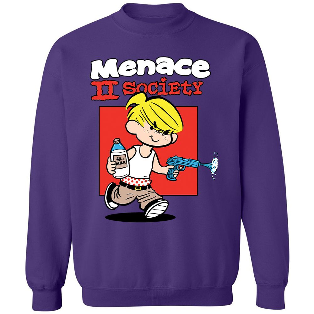 Classic Unisex Sweatshirt - 5MSZUDTK - Purple - 6