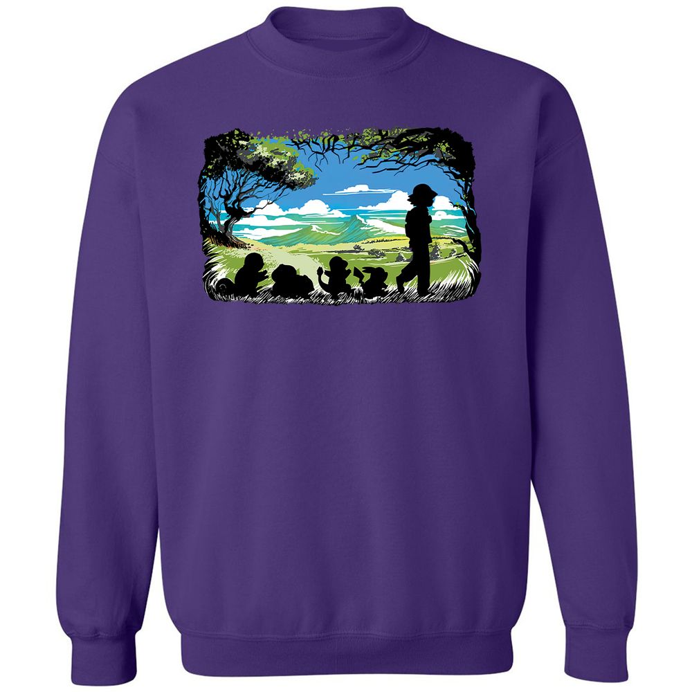 Classic Unisex Sweatshirt - C3Y9D6QF - Purple - 6