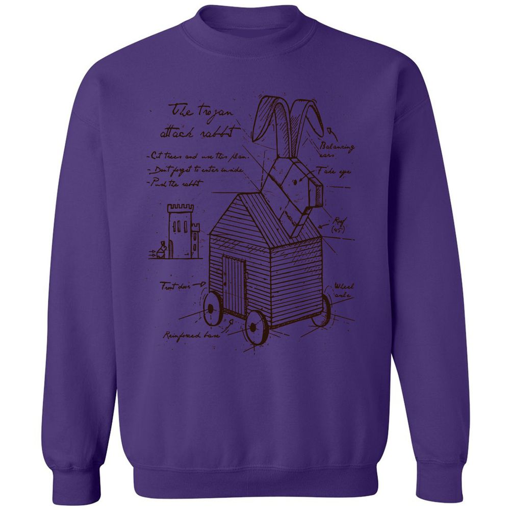 Classic Unisex Sweatshirt - ZNH6XD5Q - Purple - 6
