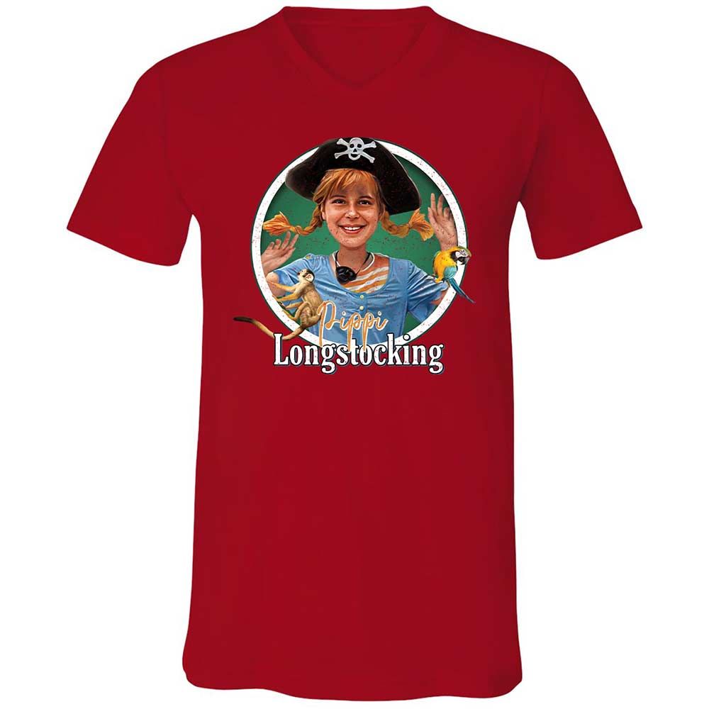 Unisex V-Neck T-Shirt - HH3Y2VEV - Red - 6