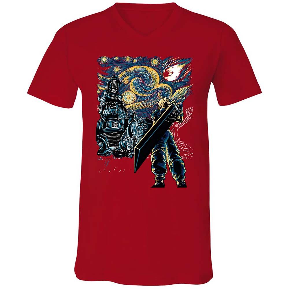 Unisex V-Neck T-Shirt - BH7BAXPF - Red - 6