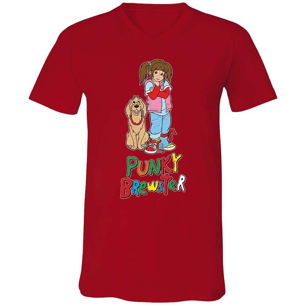 Unisex V-Neck T-Shirt - 37G7L8KB - Red - 6