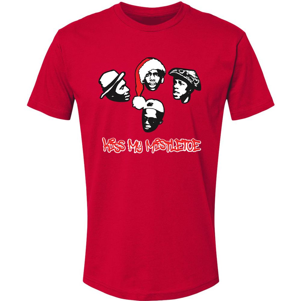 Kiss My Mistletoe Xmas Rap - Red - 6