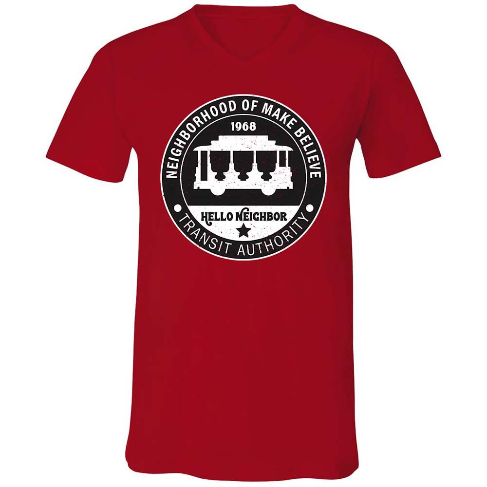 Unisex V-Neck T-Shirt - 91RW9GCB - Red - 6