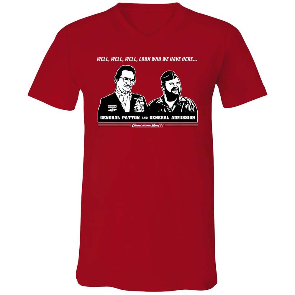 Unisex V-Neck T-Shirt - KND5NS4W - Red - 6