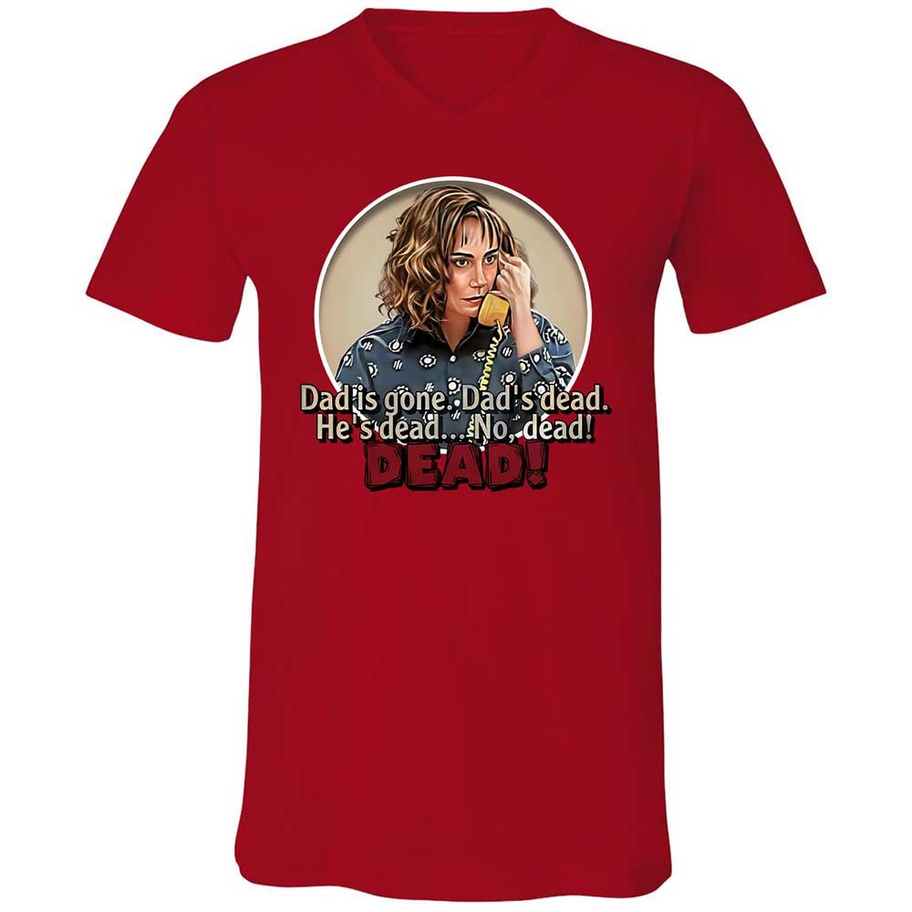 Unisex V-Neck T-Shirt - V4B2UKUN - Red - 6