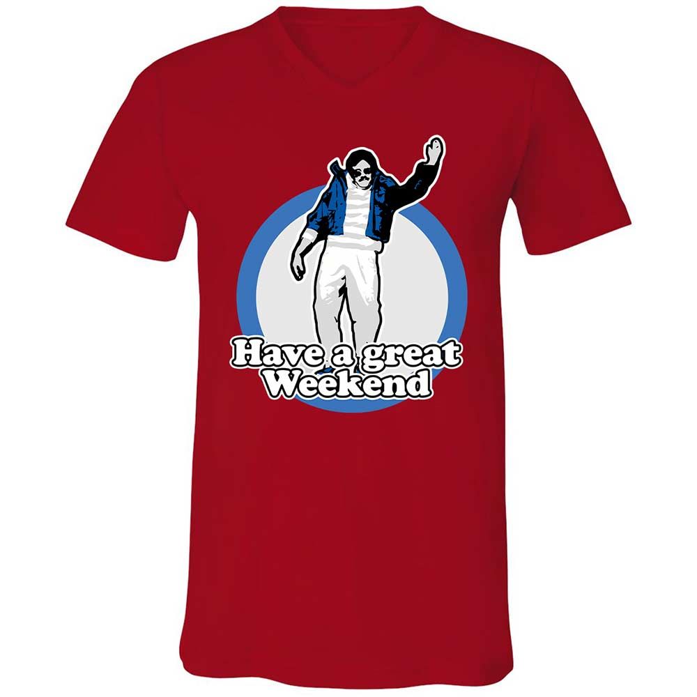 Unisex V-Neck T-Shirt - 2J579DL6 - Red - 6