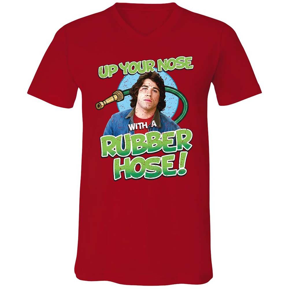 Unisex V-Neck T-Shirt - QF5Q29PY - Red - 6