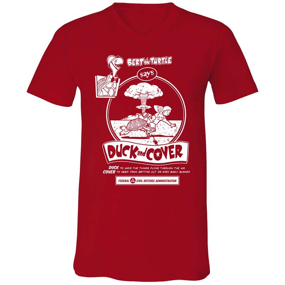 Unisex V-Neck T-Shirt - 2VA6L91B - Red - 6
