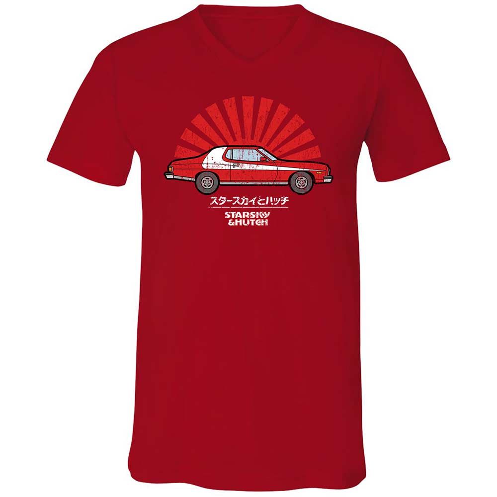 Unisex V-Neck T-Shirt - FJJEH39A - Red - 6