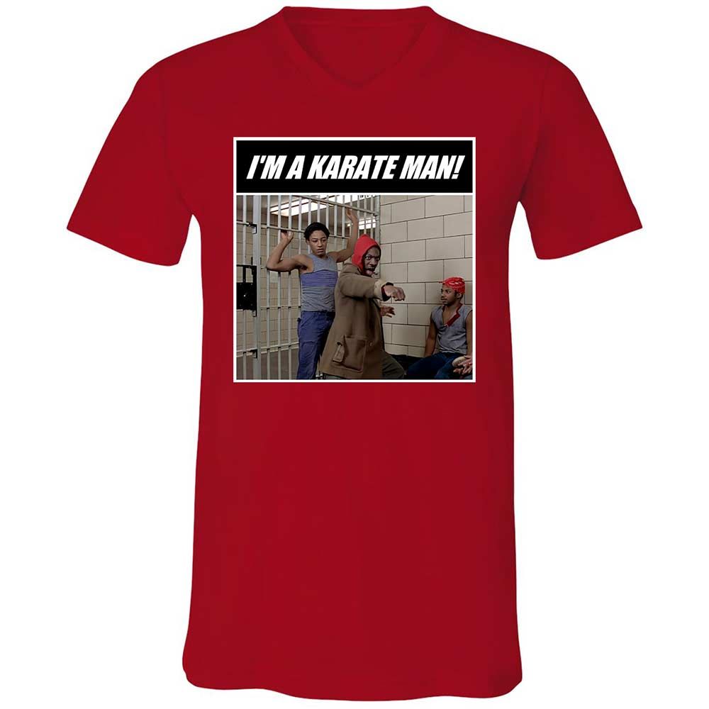 Unisex V-Neck T-Shirt - PDAB3D6Y - Red - 6