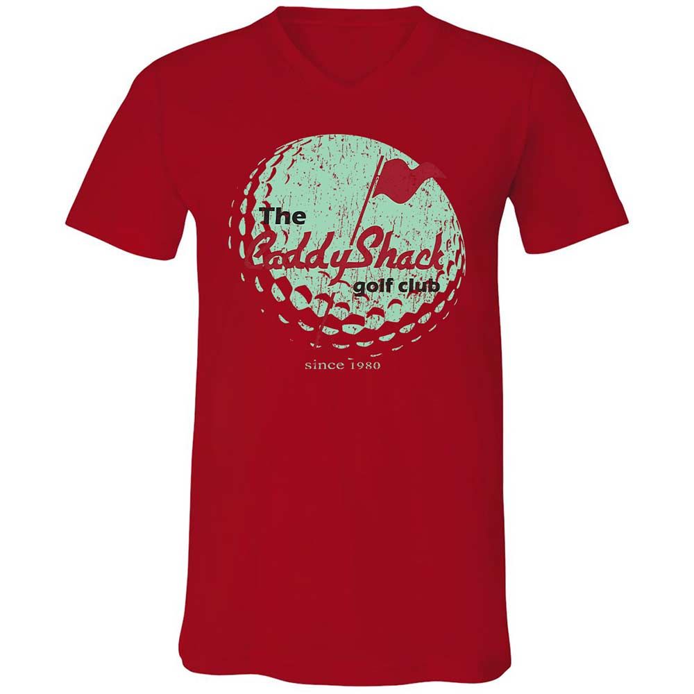 Unisex V-Neck T-Shirt - 4C7SKN67 - Red - 6