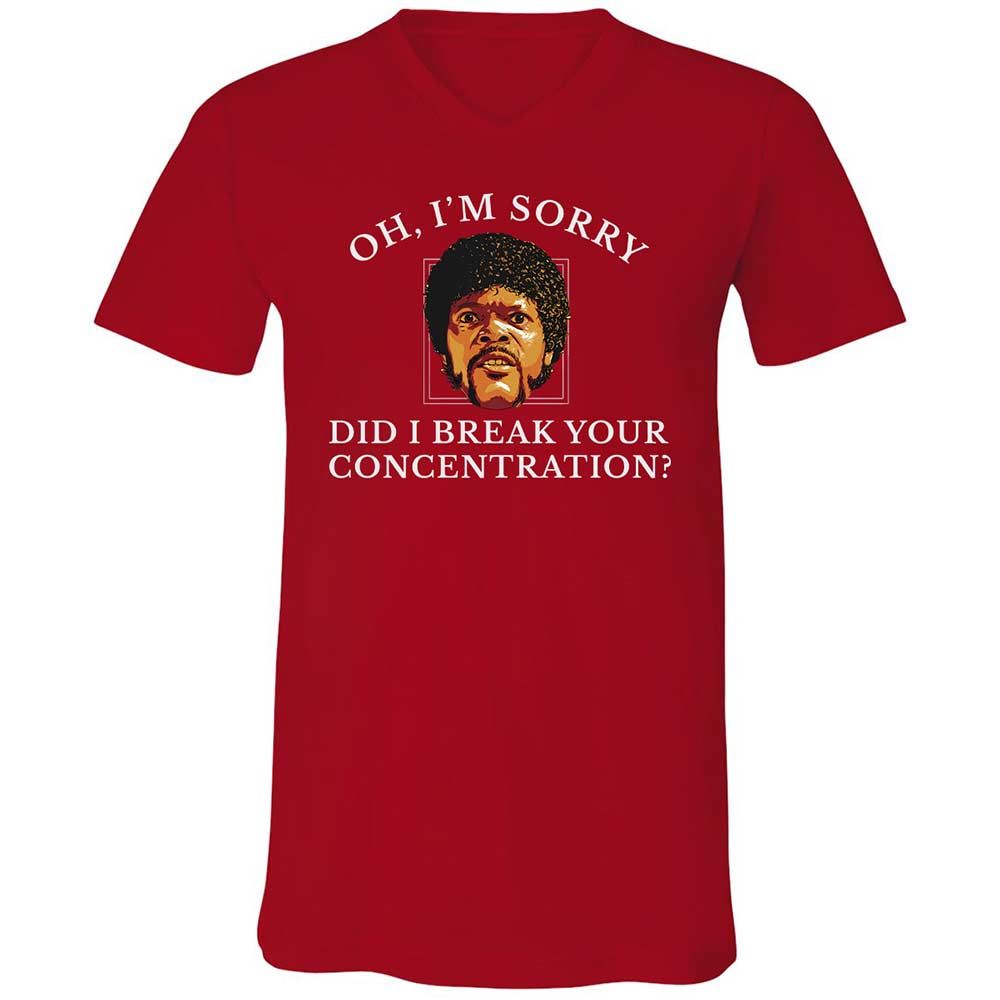 Unisex V-Neck T-Shirt - HFYCRKTJ - Red - 6